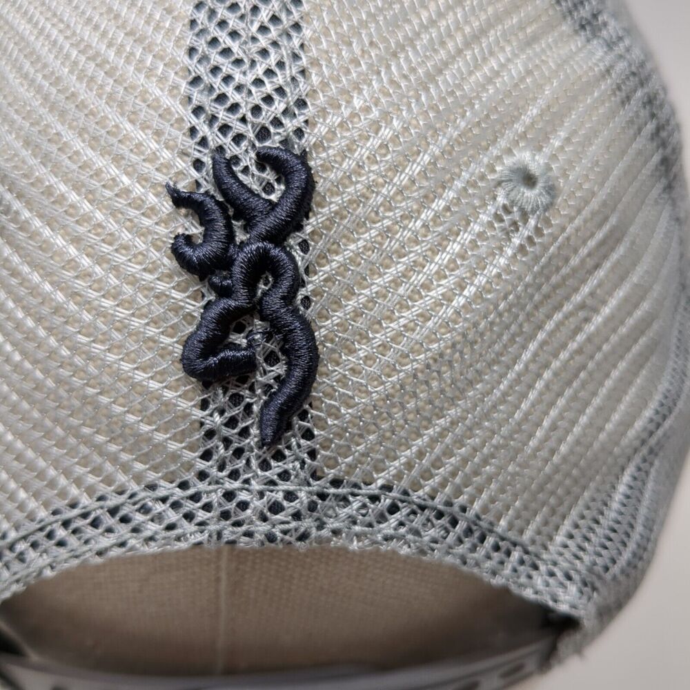 Browning Flag Patch Snapback Trucker Hat Multi On… - image 6